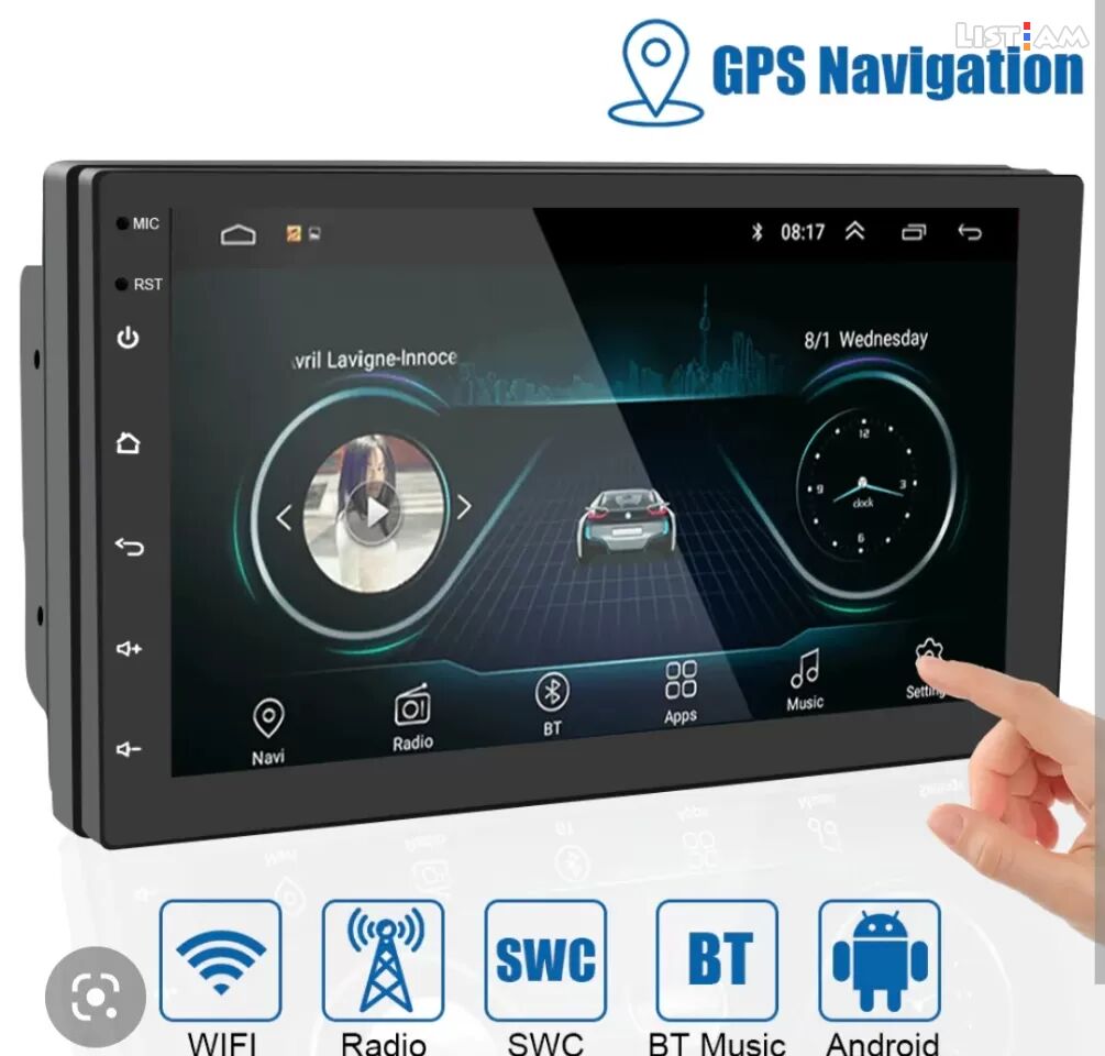 2 DIN Android-10 GPS