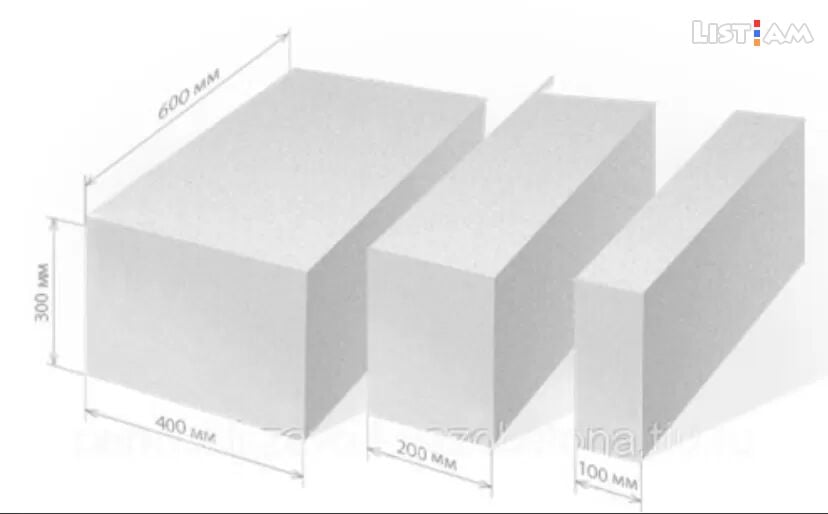 Сколько кубов в пеноблоки 600х300х200