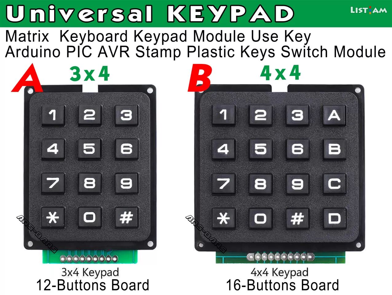 Matrix Keypad 3x4
