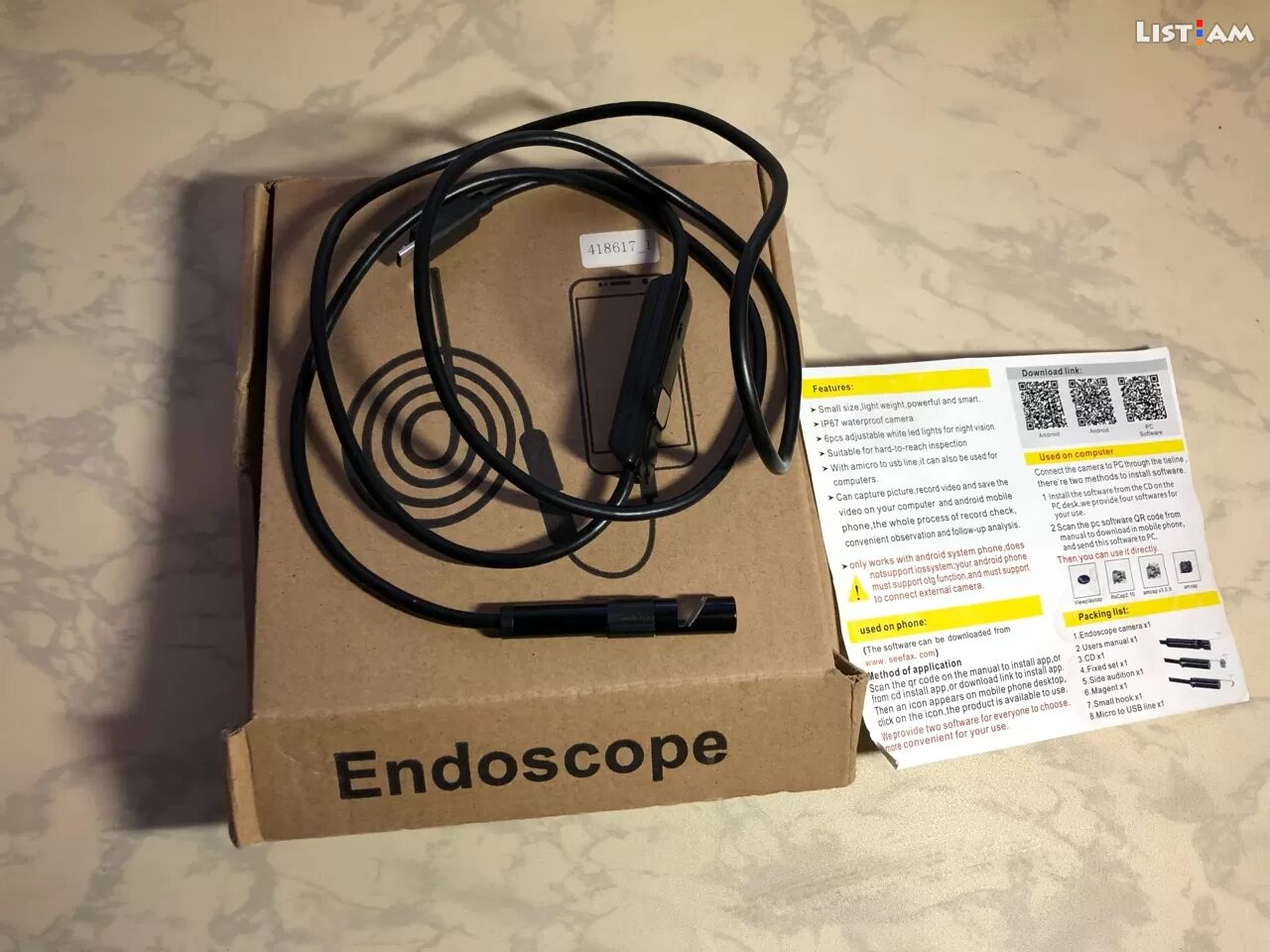 USB endoscope