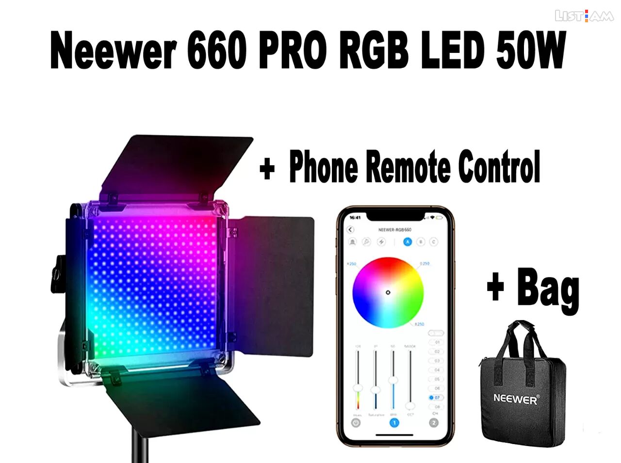 NEEWER RGB660 Pro CRI 97 RGB Led Light - NEEWER