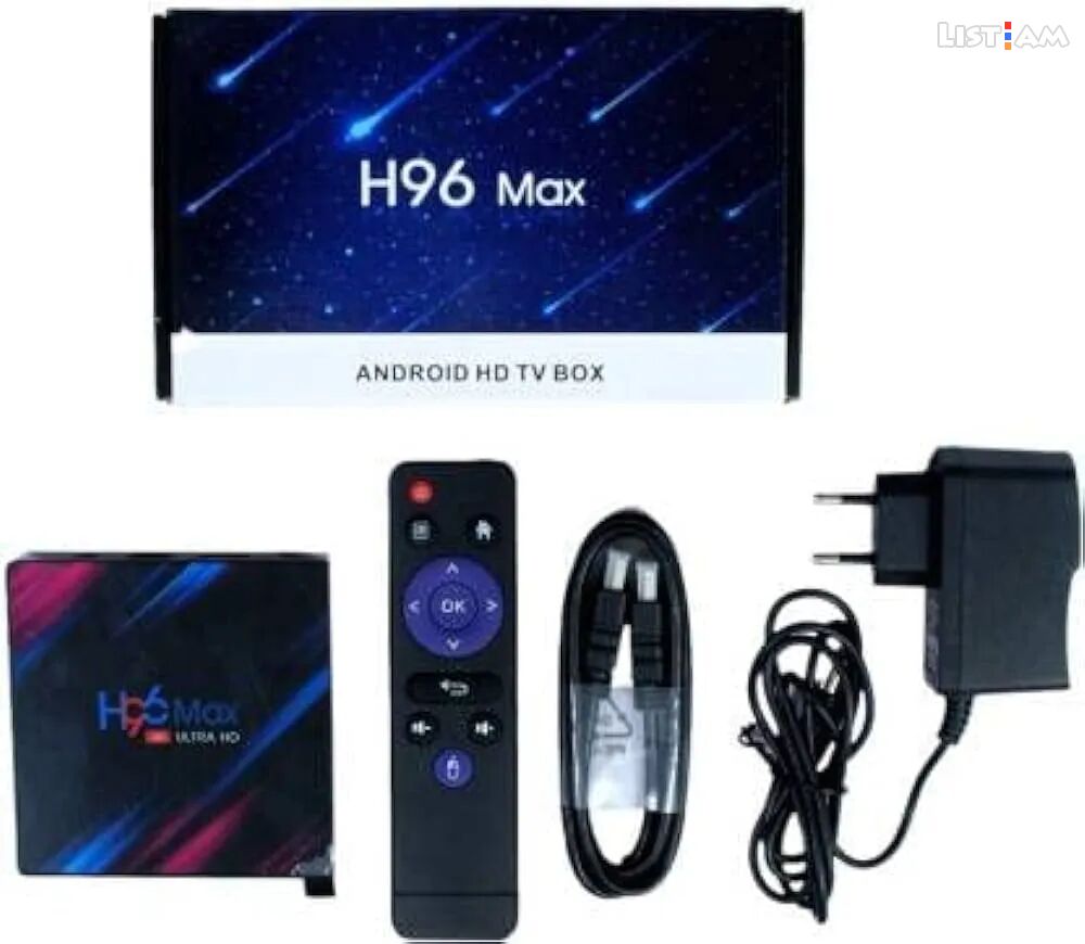 Tv box h96max 4k