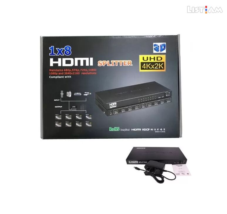 HDMI Splitter 1 X 8