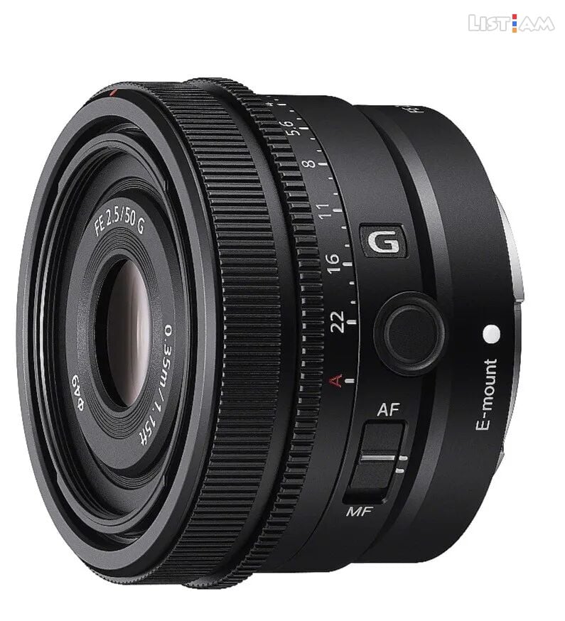 Sony lens g50mm 2.5f