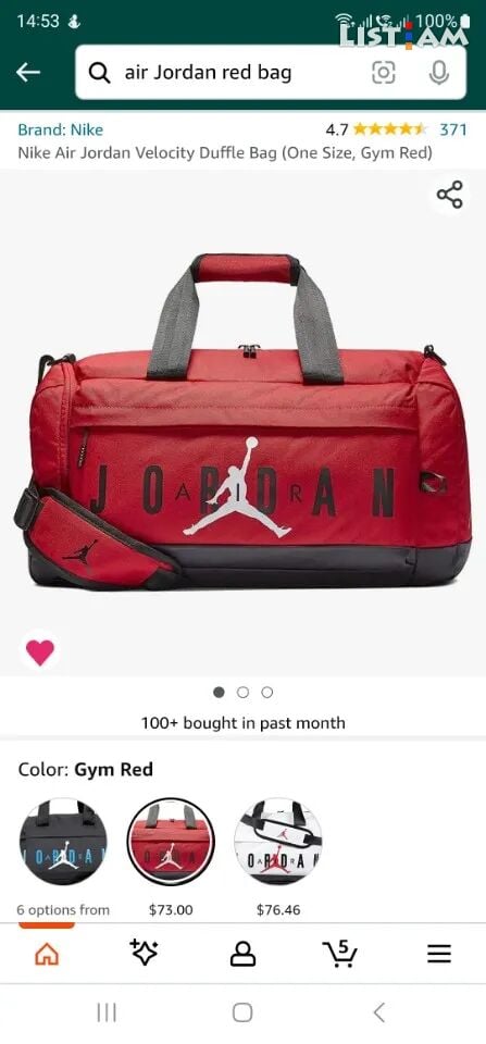 Air Jordan sport bag