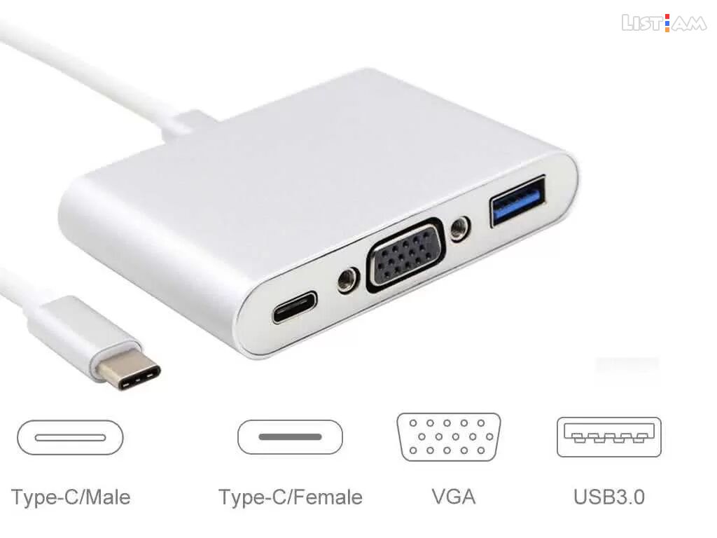 Male USB Type C To
