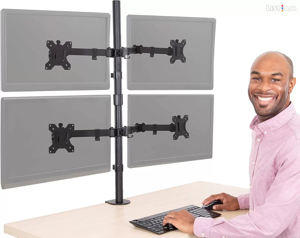 4 monitor stand,