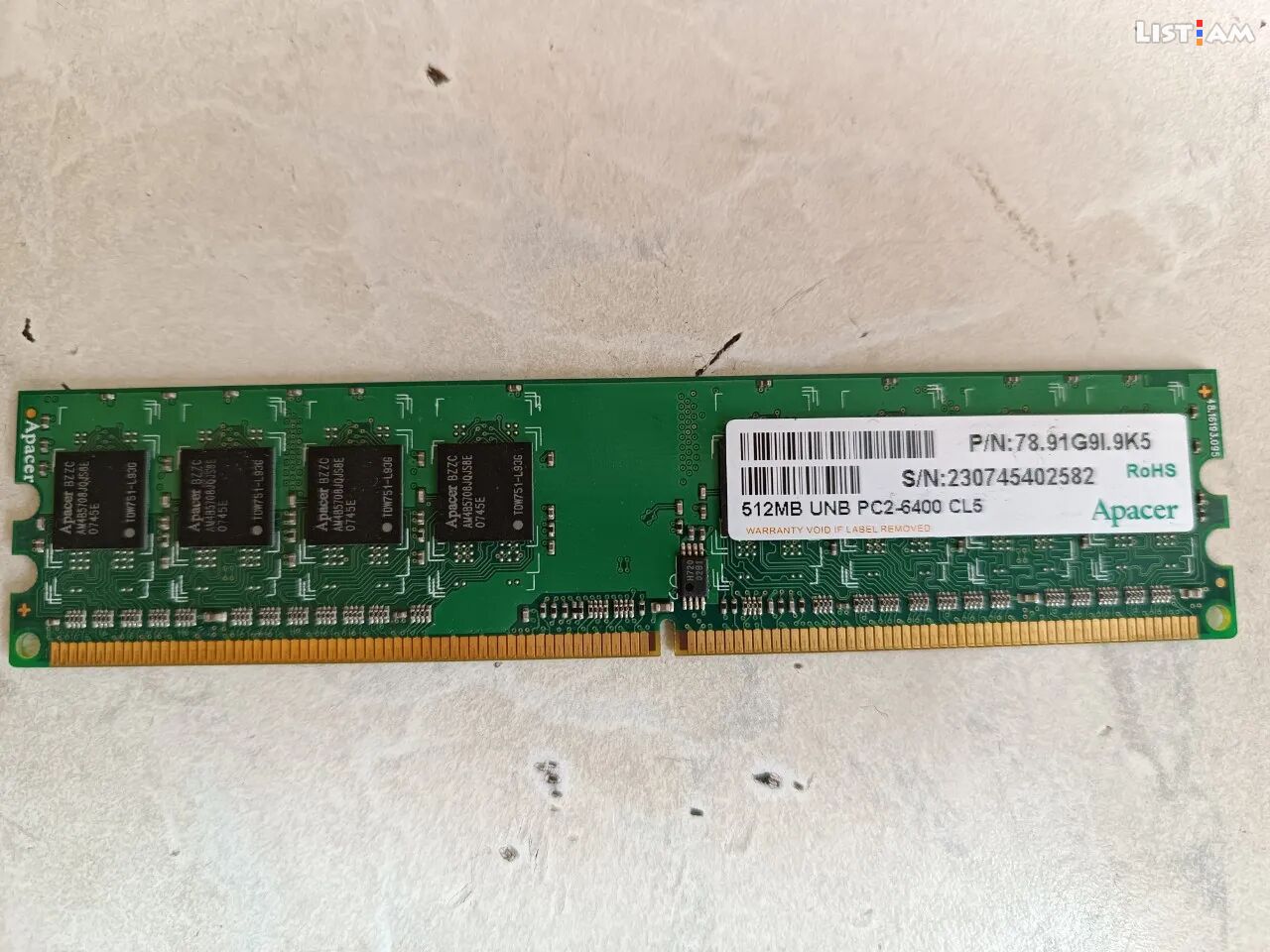 Ram OZU DDR2 512mb