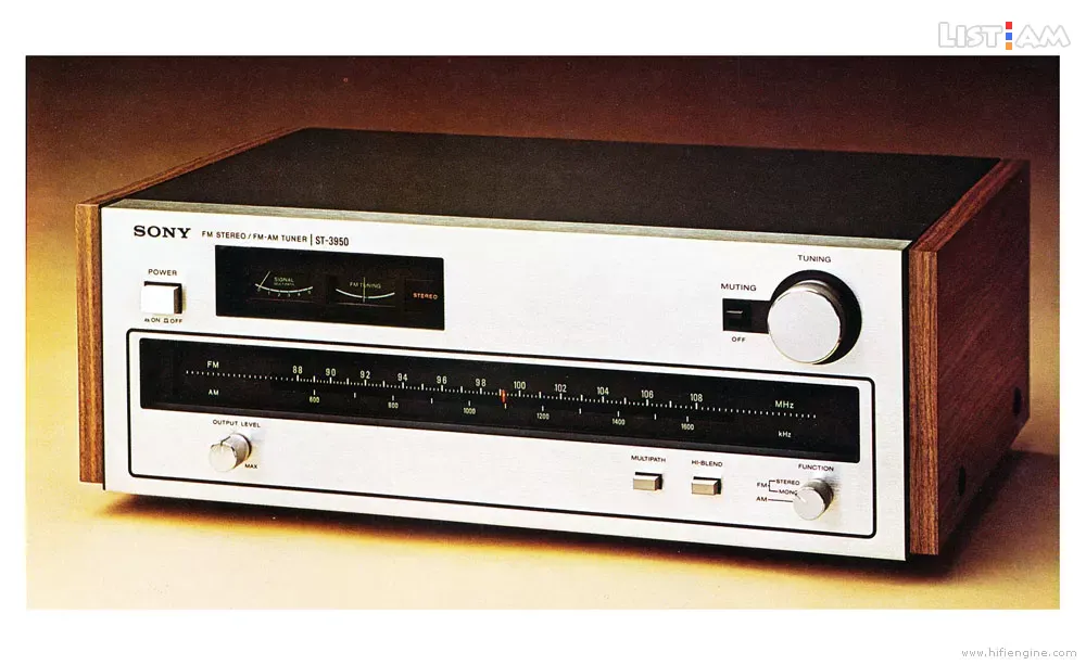 SONY ST-3950SD AM / FM VINTAGE Analog TUNER Classic Collection. Made in  Japan - Speakers and Amplifiers 