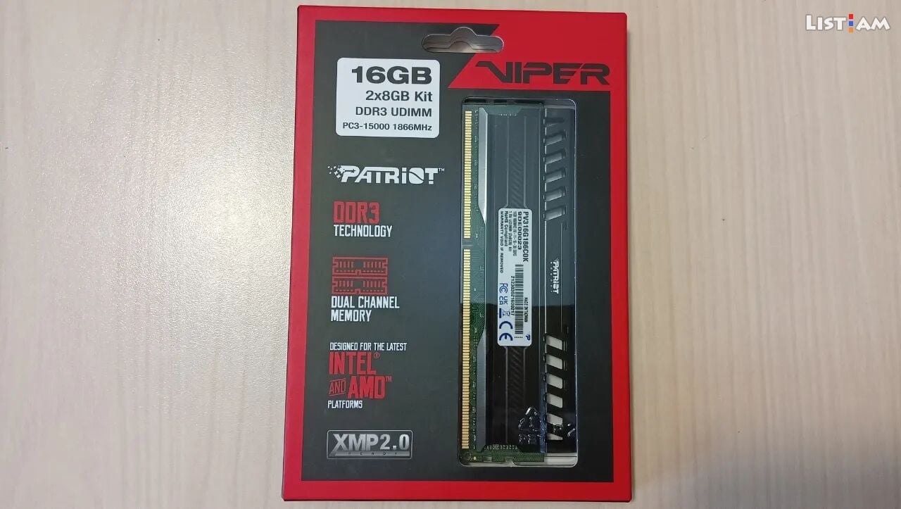 DDR3 RAM 16Gb (2x