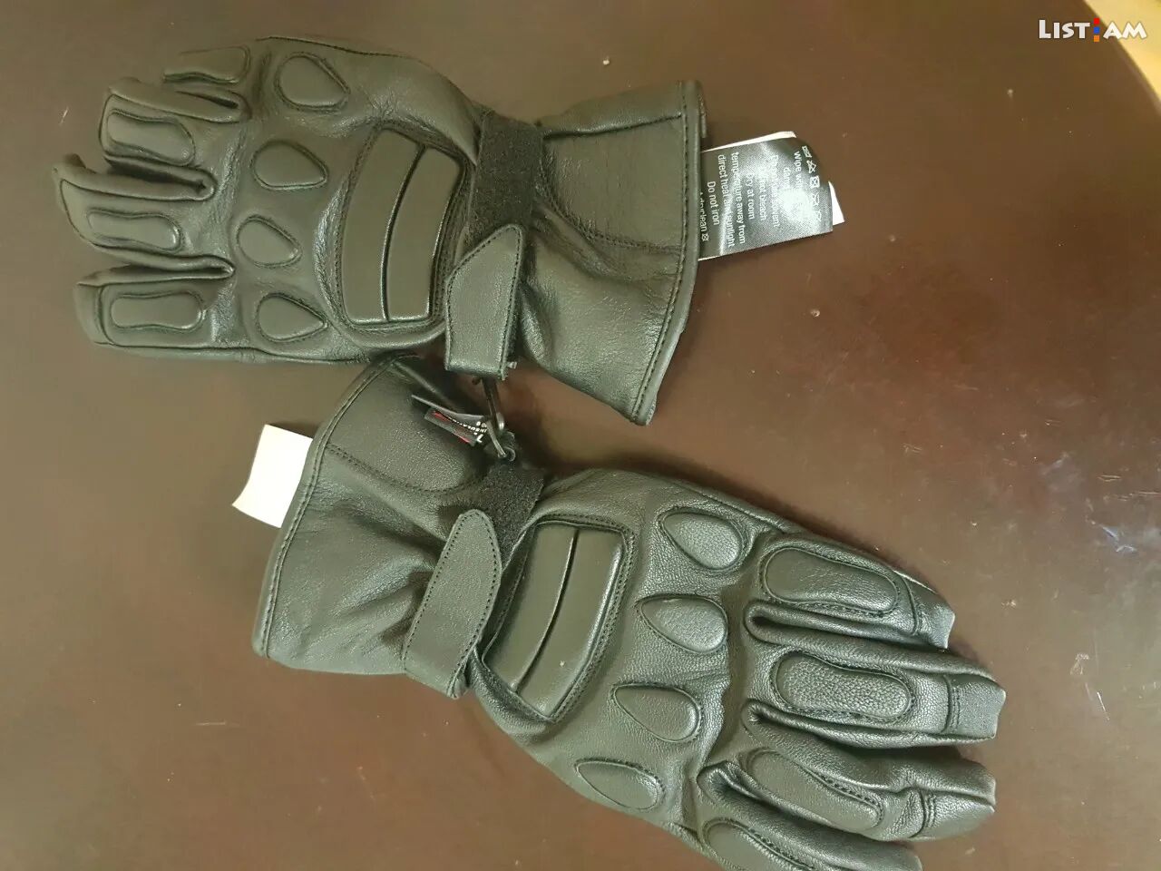 Real leather gloves