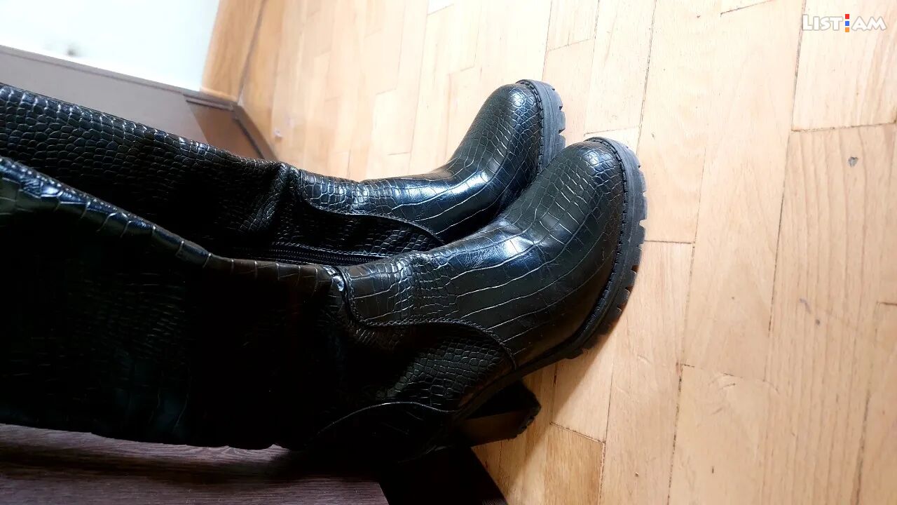 Black high boots
