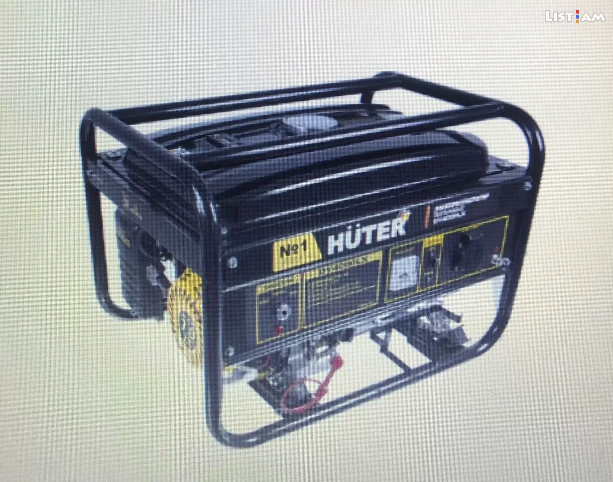 Бензиновый генератор Huter DY4000LX - электростартер - Էլեկտրական .