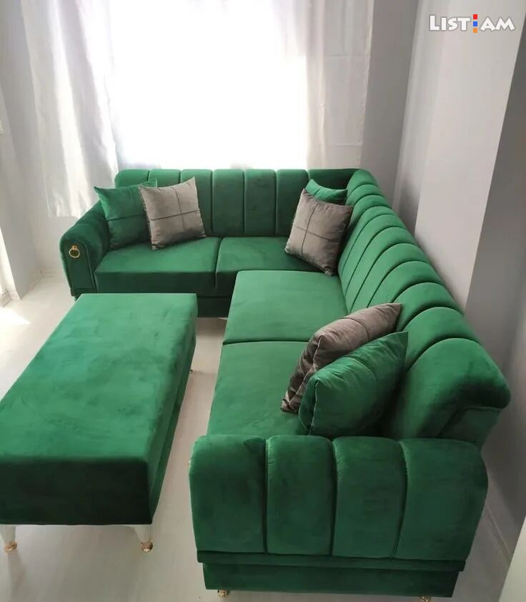Green sofa furniture